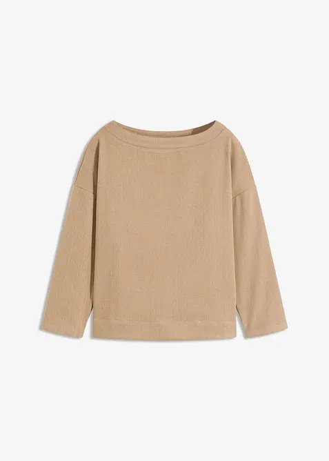 Tunika av stabilt material med fiskbensmönster, bonprix