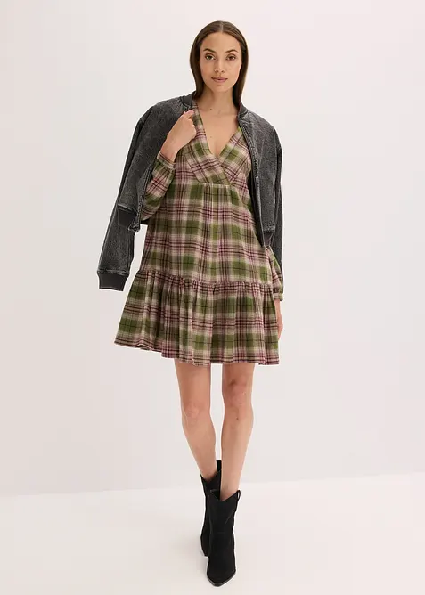 Miniklänning av bomullsmix, bonprix