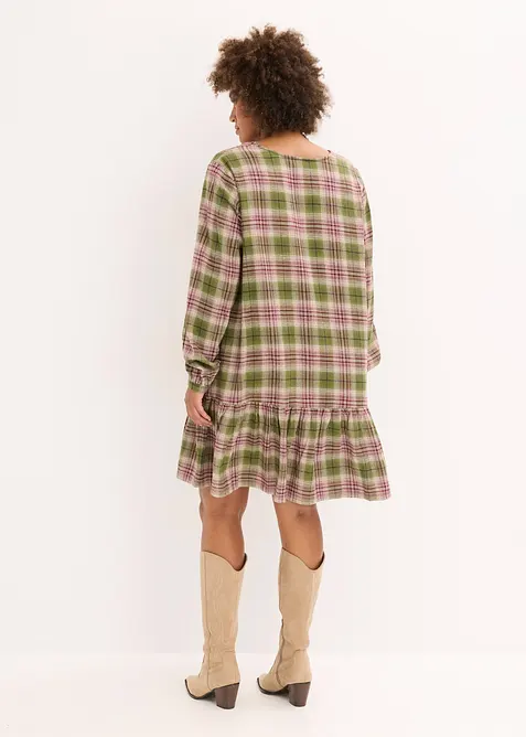 Miniklänning av bomullsmix, bonprix