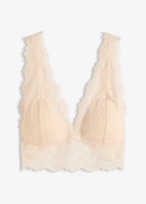 Bralette av mjuk spets, bonprix