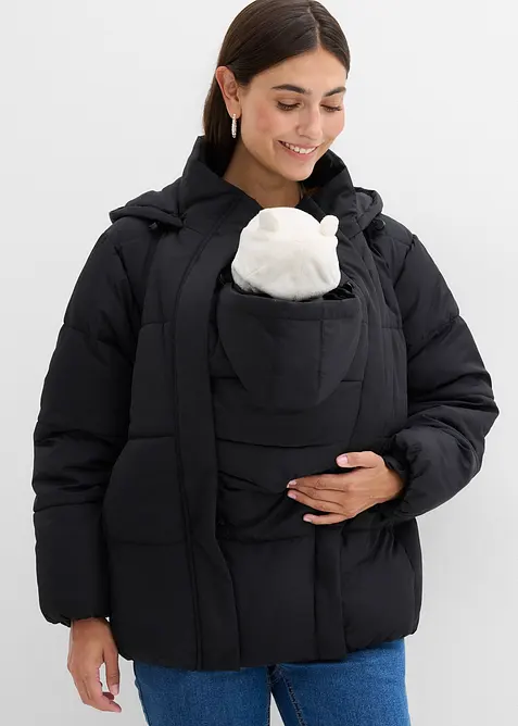 Vadderad mammajacka med babyficka, bonprix