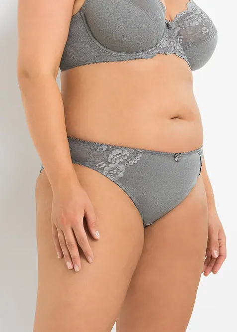 Trosa med fin spets (2-pack), bonprix