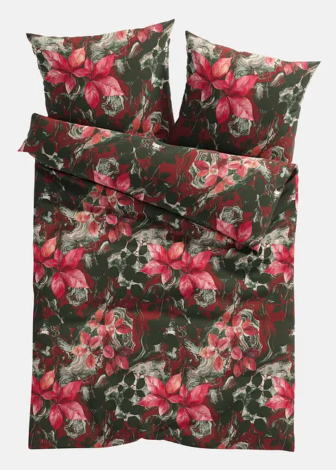 Blommönstrat påslakanset, bonprix