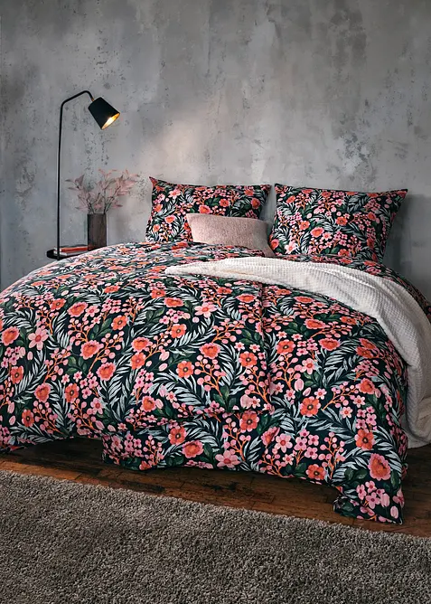 Sängkläder med blommönster, bonprix