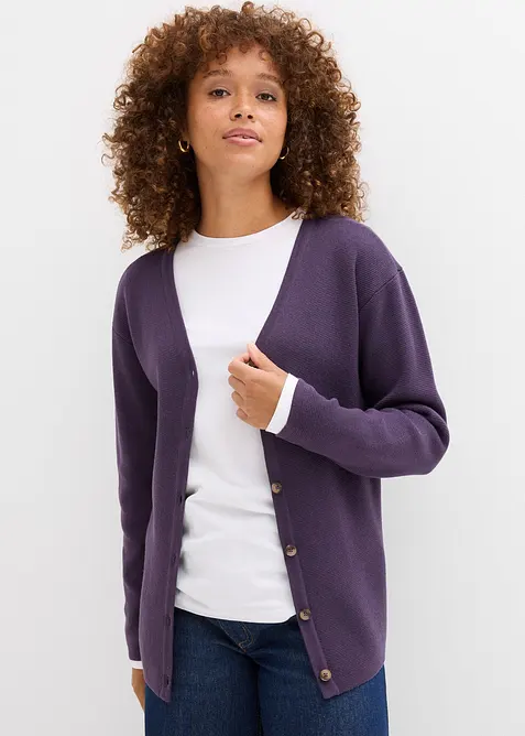Finstickad cardigan, bonprix
