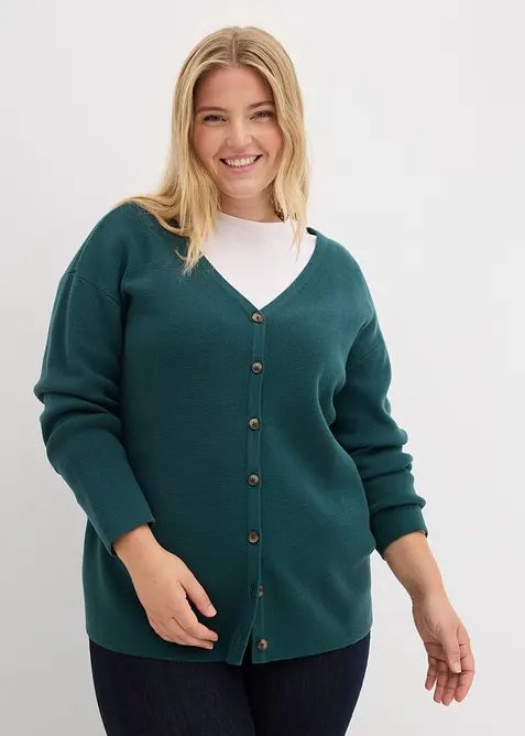 Finstickad cardigan, bonprix