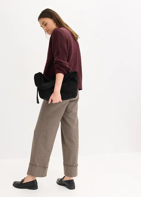 Cardigan med flätstickning, bonprix