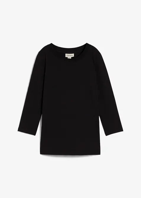 Topp med 3/4-&auml;rmar, ekologisk bomull, bonprix
