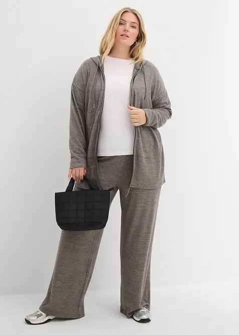 Cardigan i fintrådig viskosmix, bonprix