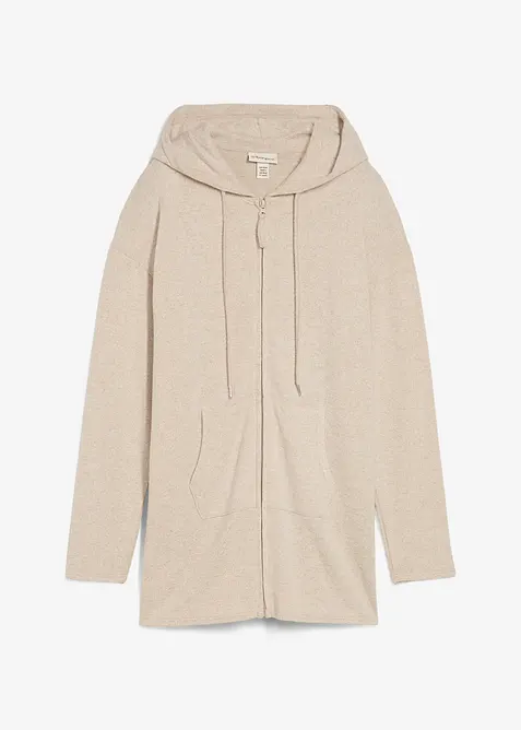 Cardigan i fintrådig viskosmix, bonprix