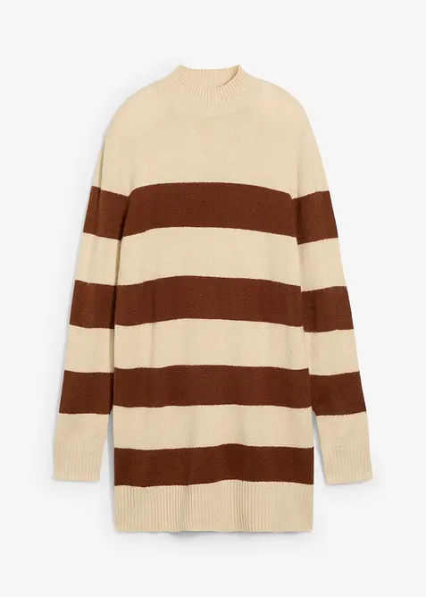 Lång stickad tröja, bonprix