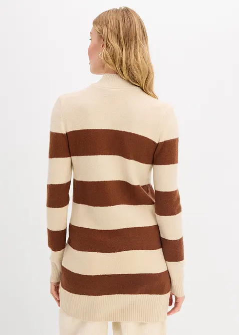 Lång stickad tröja, bonprix