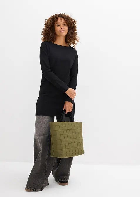 L&aring;ng tr&ouml;ja med &aring;tervunnen bomull, bonprix