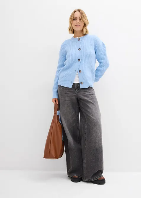 Stickad kofta, bonprix