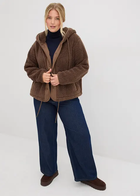 Jacka i teddyfleece, bonprix