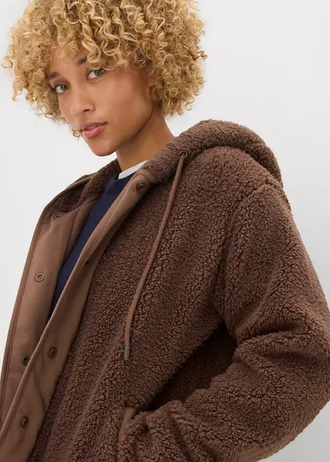 Jacka i teddyfleece, bonprix