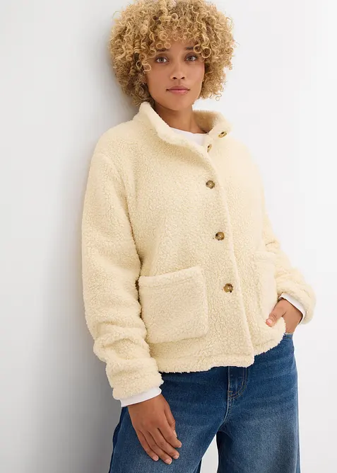 Jacka i teddyfleece, bonprix