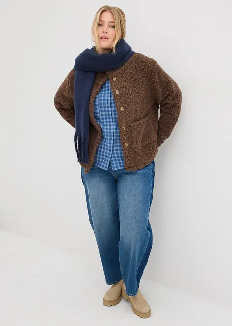 Jacka i teddyfleece, bonprix