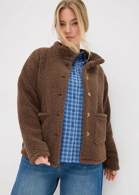 Jacka i teddyfleece, bonprix