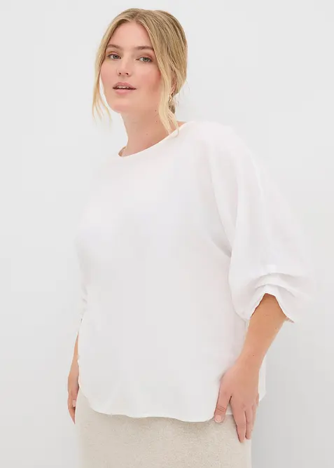 Blustopp i ren bomull, bonprix