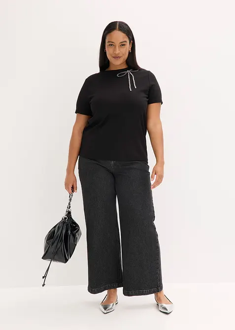 Topp med strassapplikation, bonprix