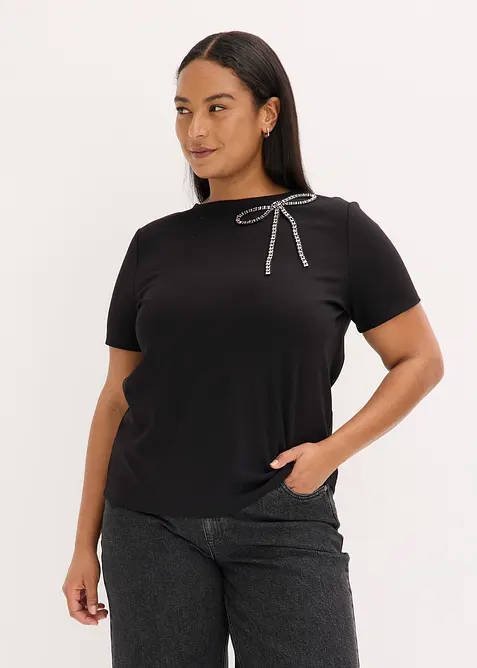 Topp med strassapplikation, bonprix