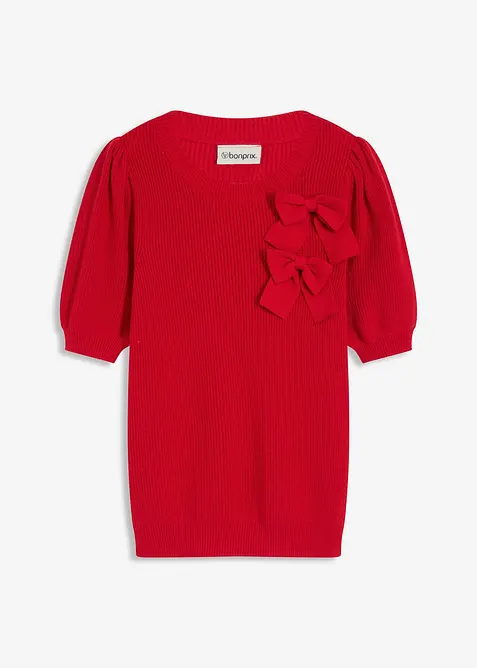Tröja med rosettapplikation, bonprix