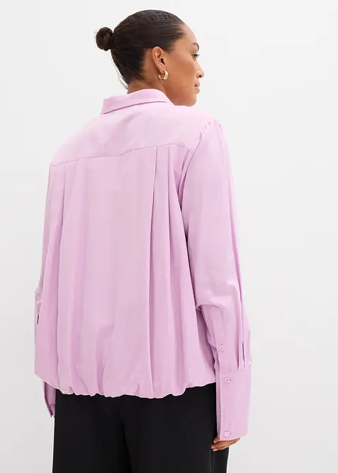 Satinblus av viskosmix, bonprix