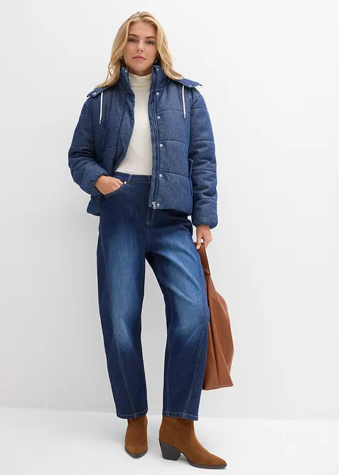 T&auml;ckjacka i denim, bonprix