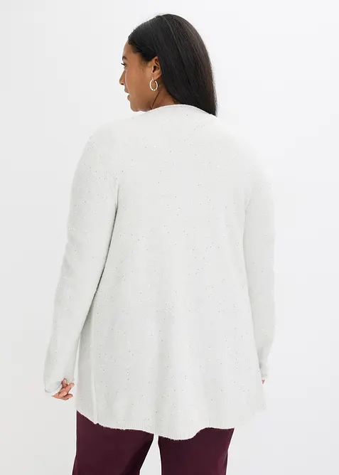 Stickad kappa med paljetter och glansiga tr&aring;dar, bonprix