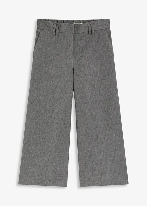 Byxa med fiskbensmönster i yllestil, bonprix