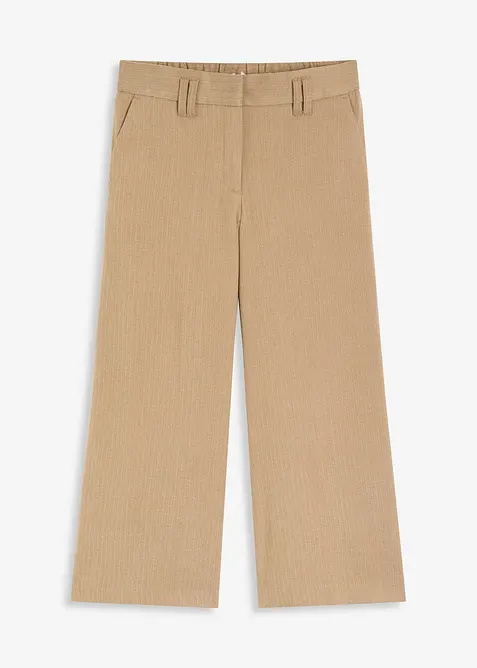 Byxa med fiskbensmönster i yllestil, bonprix