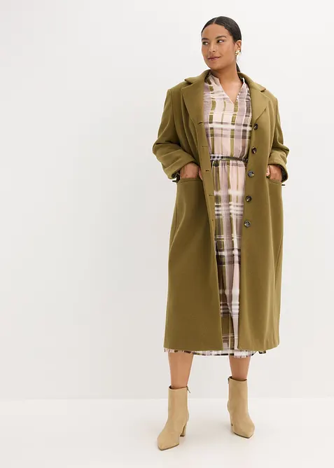 Chiffongklänning med knytband, bonprix