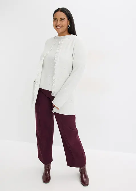 Stickad kappa med paljetter och glansiga tr&aring;dar, bonprix