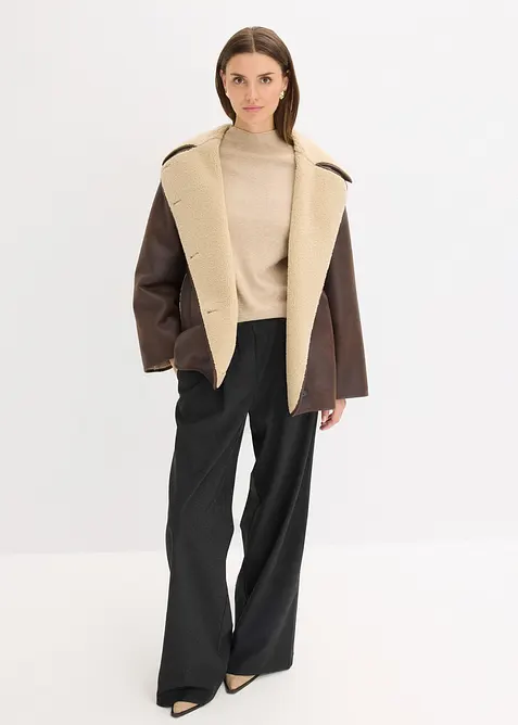 Jacka i lammskinnsimitation, bonprix