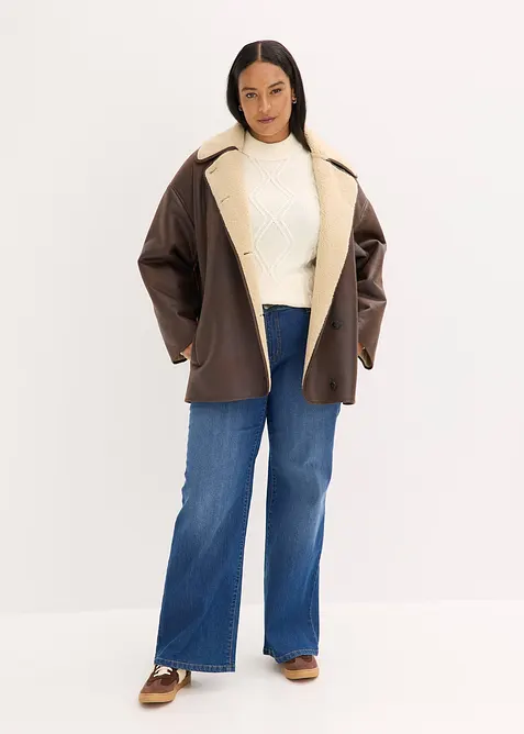 Jacka i lammskinnsimitation, bonprix