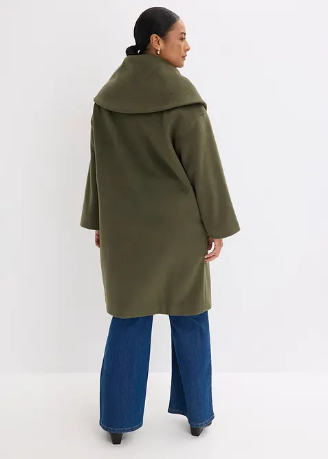 Kappa med yllekänsla och vid krage, bonprix