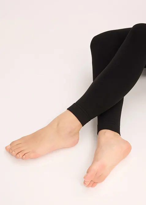 Värmande mammaleggings med fleece (140 den), bonprix