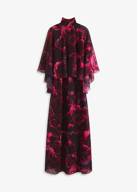 Maxiklänning av tunn chiffong, bonprix