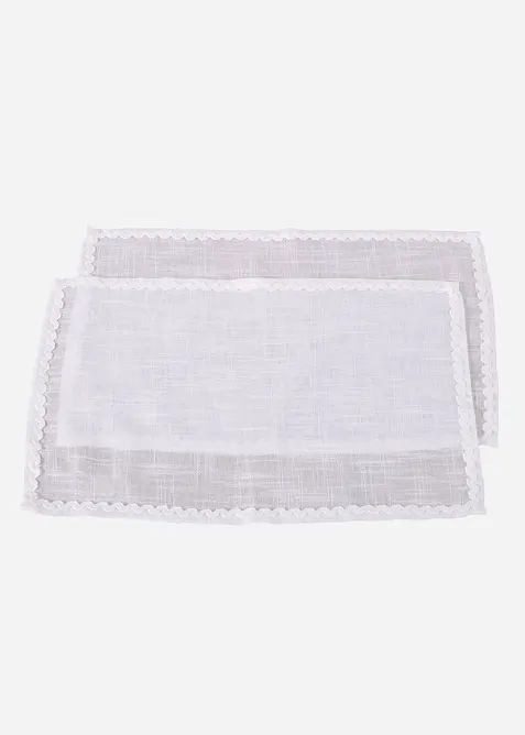 Bordstablett med dekorativt stråveck (2-pack), bonprix