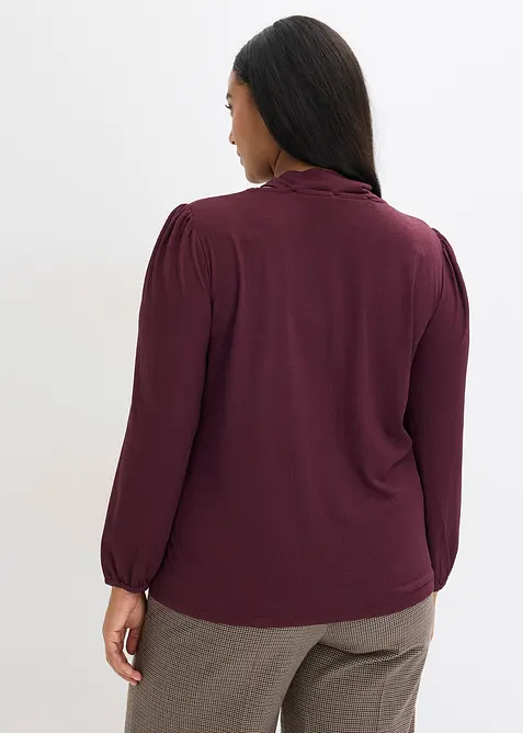 Blustopp med struktur och avtagbart knytband, bonprix