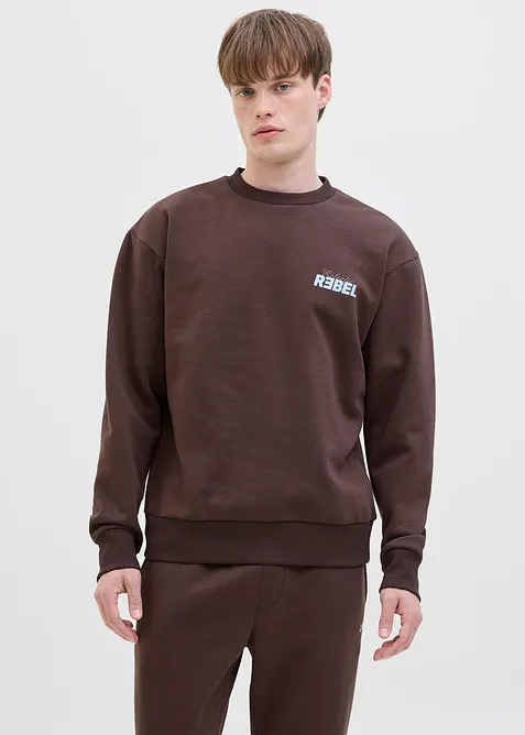 Sweatshirt med tryck på ryggen från JJ REBEL, J&J Rebel