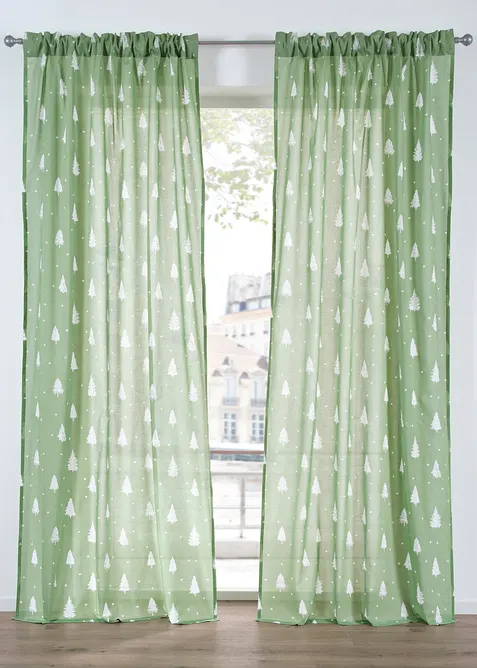 Gardin av ekologisk bomull (1-pack), bonprix