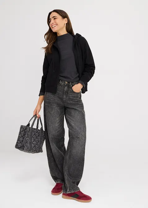 Sweatshirtjacka i oversizemodell, bonprix