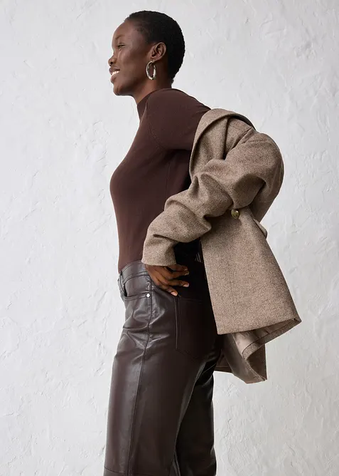 Skinnbyxa i lammnappa, bonprix