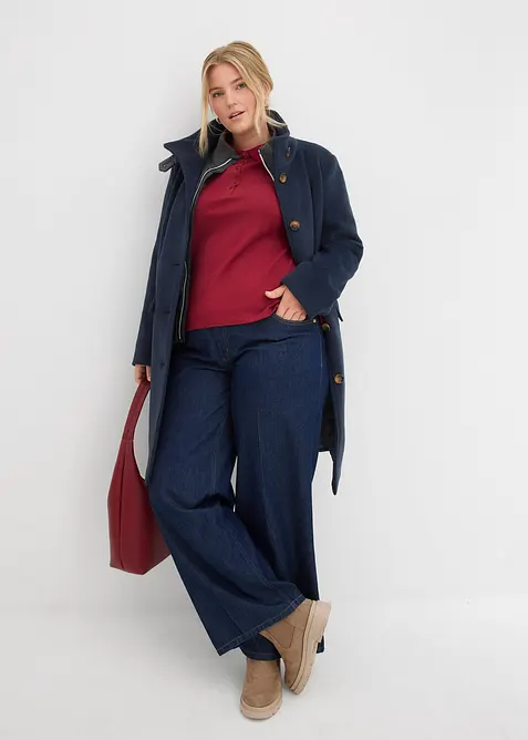 Vinterkappa med 2-i-1-look, bonprix