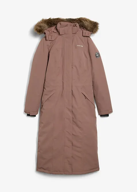 Vattentät funktionskappa med fuskpäls, bonprix