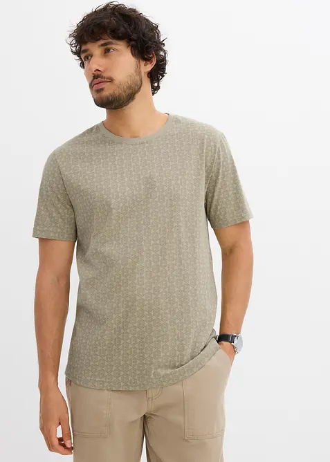 Sm&aring;m&ouml;nstrad T-shirt av ekologisk bomull, bonprix