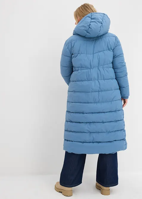 Lång täckkappa med huva, bonprix