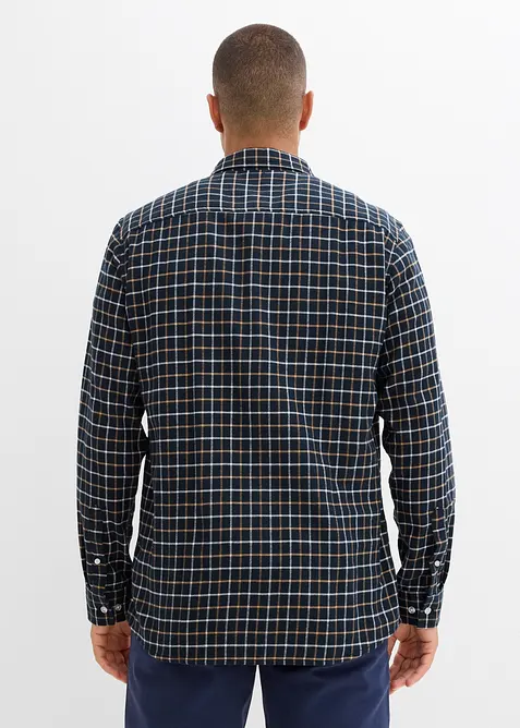 Långärmad flanellskjorta i bomull, bonprix